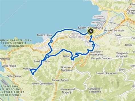 Zemljevid kulinaričnih destinacij slovenske Istre