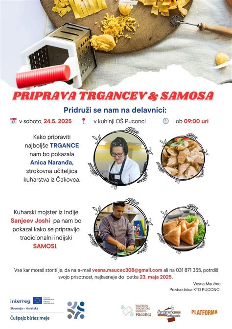 priprava trgancev iz testa