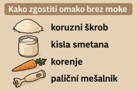 Infografika: Kako zgostiti juho brez moke in smetane