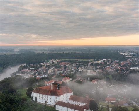 Panoramic photo of Gornja Radgona or a local marketplace with food