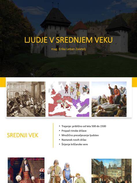 Zgodovinski prikaz priprave slaščic v srednjem veku