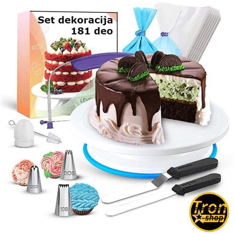 Infografika s popularnim sastojcima kolača i torti
