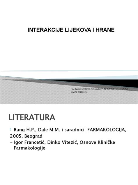shema interakcije zdravil in hrane v prebavnem traktu (absorpcija, presnova, učinkovitost)