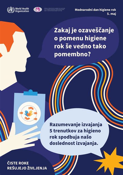 Fotografija pravilne higiene rok in ločevanja živil v kuhinji