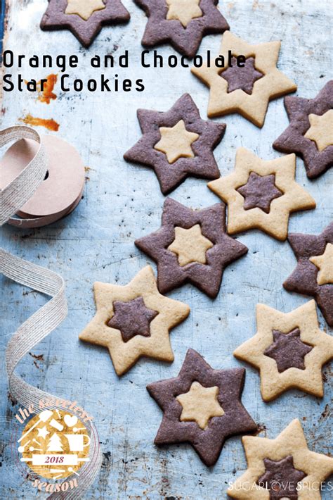 Thematic photo of orange star cookies
