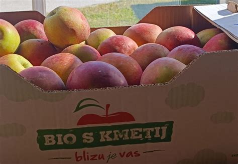 Bio jabolka v Hoferjevi embalaži