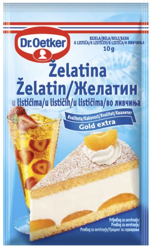 slika priprave želatine v lističih