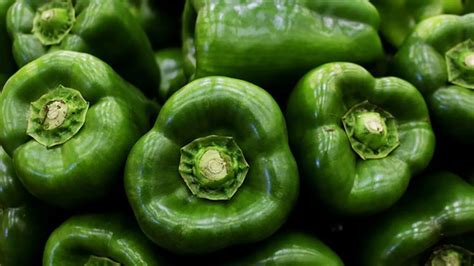 Vizualizacija faz zorenja paprike od zelene do rdeče skozi rumeno in oranžno.