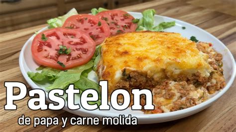 Pastelón de Papa postrežen na krožniku