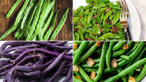 Thematic photo of various types of green beans
