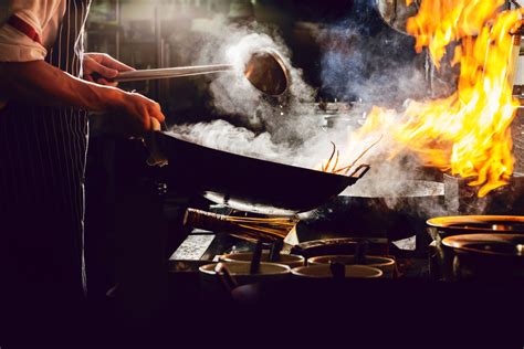 Infographic explaining Wok Hei technique