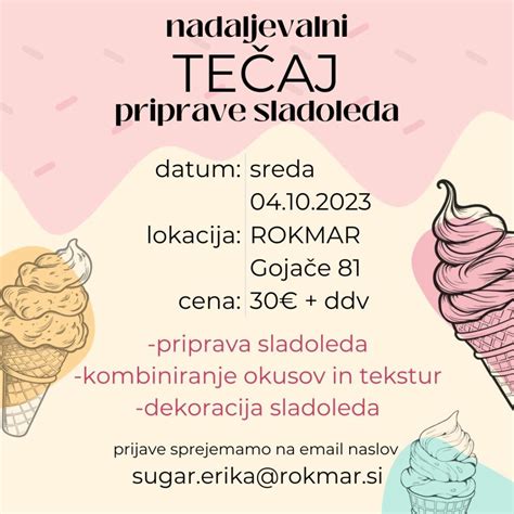 Prikaz postopka izdelave sladoleda (infografika)