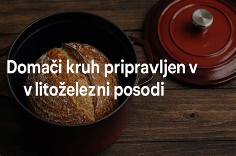 Fotografija sveže pripravljene boranije v litoželeznem loncu, postrežene s kosom domačega kruha.