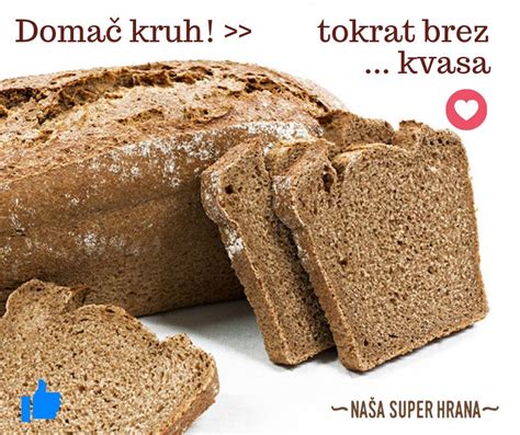 fotografija domačega kruha brez moke