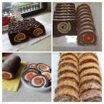 Tematska fotografija različnih nadevov za rolade (marmelada, smetana, čokolada)