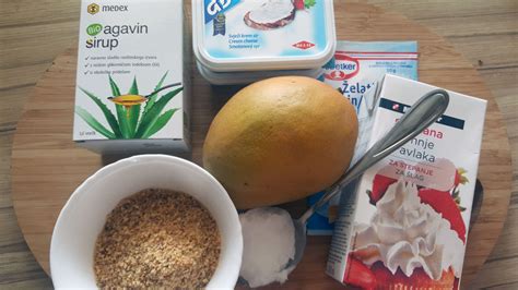 Infografika: sestavine in postopek za mango salso