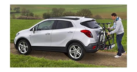 Infografika o sistemu nosilca koles FlexFix na vozilu Opel Mokka