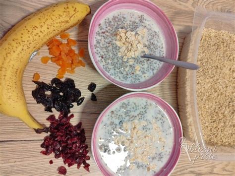 Infografika z ikonami, ki predstavljajo koristi ovsenih kosmičev, oreščkov, čija semen in datljev