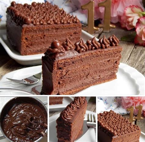 Fotografija pripravljene čokoladne torte, pripravljene po receptu