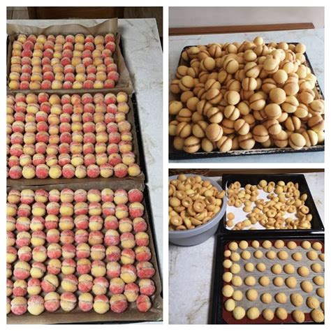 Slika pekača z oblikovanimi kroglicami testa za breskvice, pripravljenimi za peko.