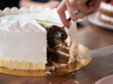 Fotografija: rezanje torte z vročim nožem