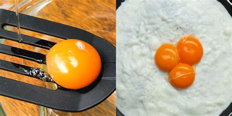 Ilustracija ločevanja jajčnih beljakov in rumenjakov ter stepanja beljakov v sneg