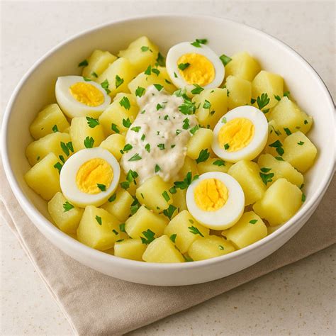 Tematska fotografija kuhanega krompirja v skledi