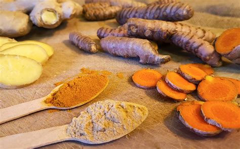 prikaz začimb: kurkuma, garam masala, čili, ingver