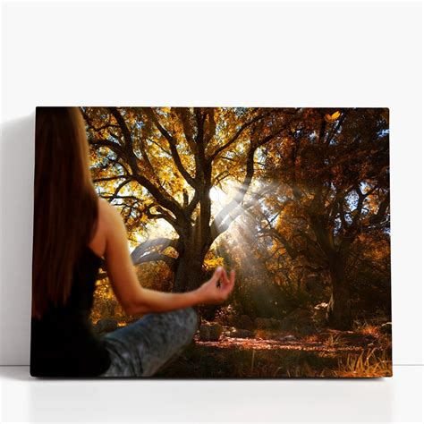Fotografija: oseba meditira v naravi