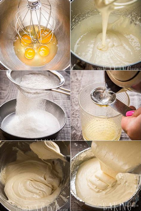 Infografika: steps for making a classic sponge cake