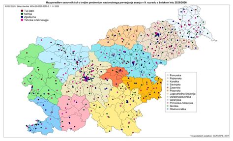 Infografika: Pregled sodelovanja osnovnih šol in CŠOD v projektu Kuhnapato po Sloveniji