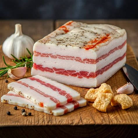 Fotografija: hrustljava pečena slanina na papirnatih brisačkah in posodica z ohlajeno slaninovo maščobo