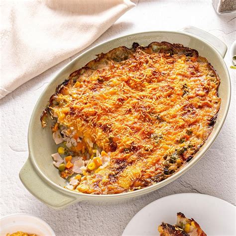Thematic photo of a vegetable casserole with chicken