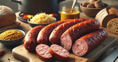 Infografika: Prikaz sestavin in postopka priprave certificirane kranjske klobase