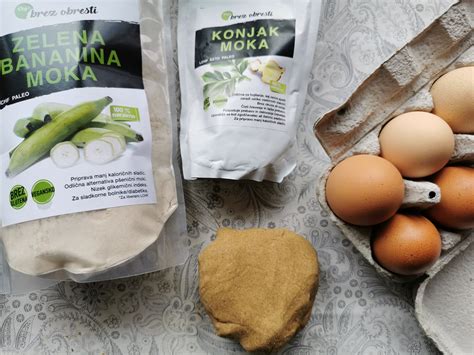 Infografika o koristih bananine moke v brezglutenski prehrani