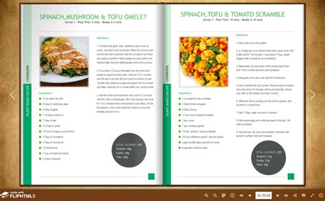 Thematic photo of a cookbook open to a recipe page with ingredients and a finished dish.