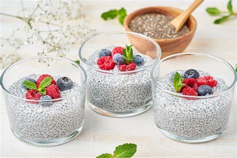 Grafikon, ki primerja hranilno vrednost chia semen z drugimi živili