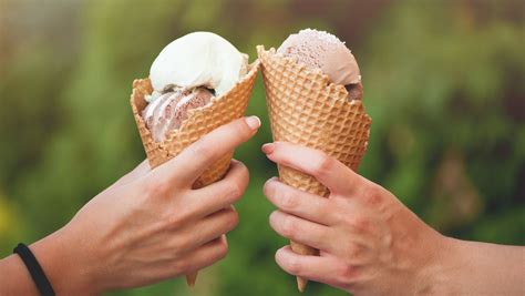 Infografika, ki prikazuje razlike med Gelatom, Ice Creamom in Sorbetom