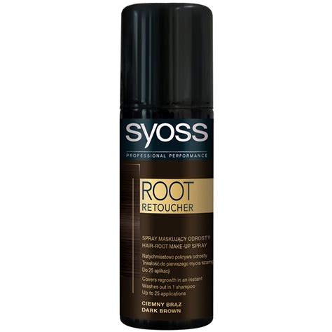 Infografika: Pred in po uporabi Syoss Root Retoucher spreja
