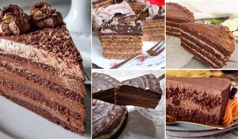 Infografika različnih vrst čokoladnih krem za torte
