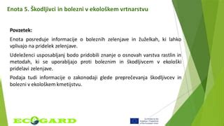 shema boja proti škodljivcem in boleznim v ekološkem sadjarstvu