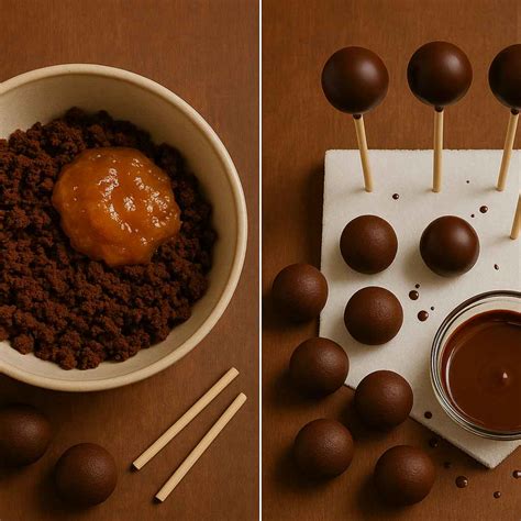 Oblikovanje kroglic za cake popse.