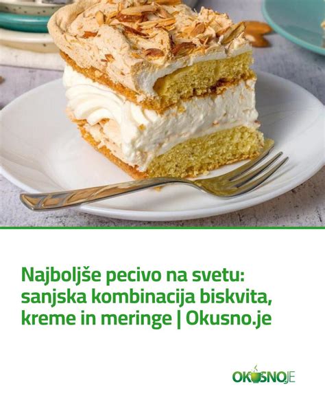 prikaz plasti biskvita, sliv in meringe v prerezu