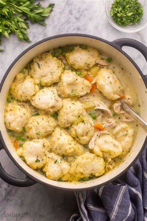 Thematic photo of chicken soup with corn dumplings