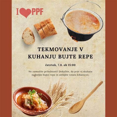 Prikaz različnih prekmurskih jedi, vključno z bogračem, gibanico in bujto repo.