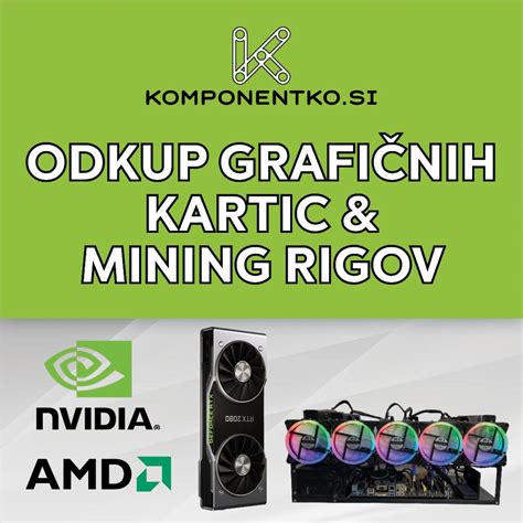Tematska fotografija različnih modelov grafičnih kartic