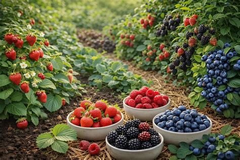 Fotografija različnega sadja, primernega za prelive (jagode, maline, borovnice, višnje)
