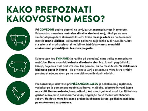 Infografika: Kosi mesa primerni za zrezke (goveje, telečje, svinjske)