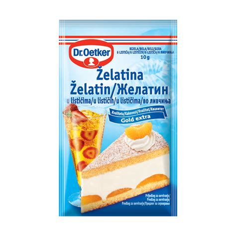 vizualizacija postopka raztapljanja želatine v prahu in lističih