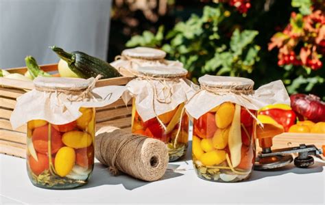 Fotografija različnih kozarcev fermentirane zelenjave